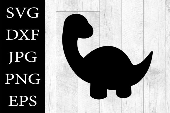 Baby Dinosaur SVG Cute Baby Dino Silhoue