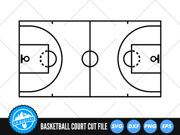 Basketball Court SVG Basketball SVG