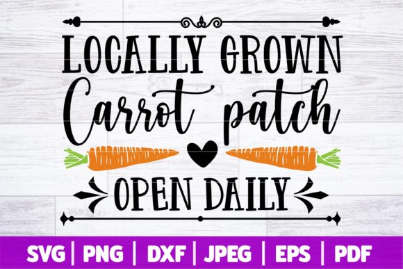 Carrot Patch Sign Easter Sign SVG