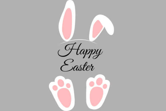 Easter Bunny Feet and Ears Svg