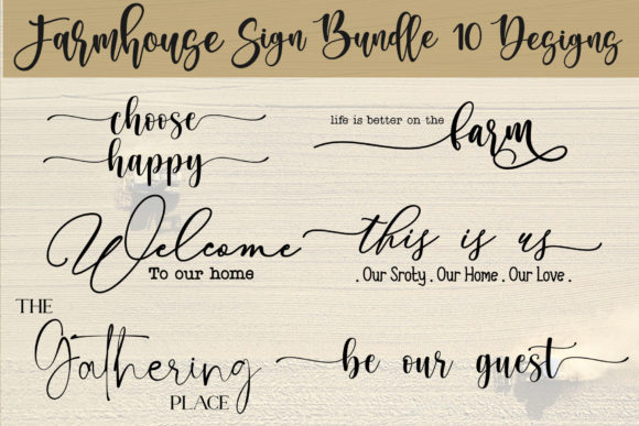 Farmhouse Sign Bundle, Home SVG Bundle
