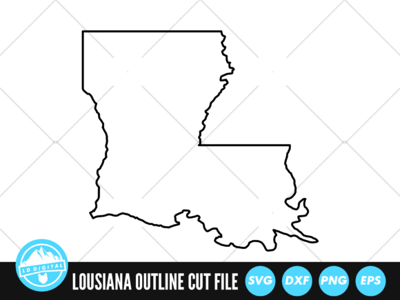 Louisiana Outline SVG Louisiana SVG