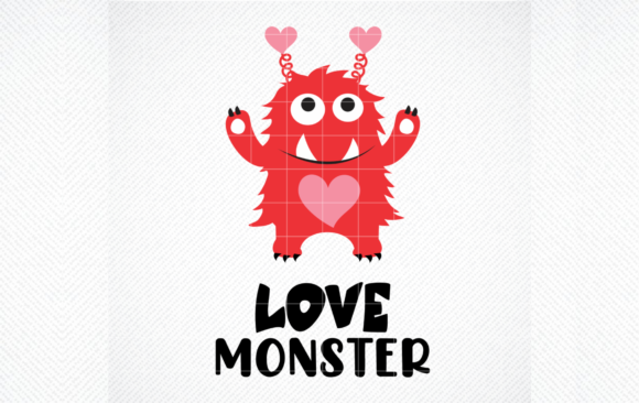 Love Monster Svg, Valentine's SVG