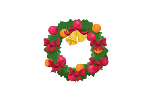 Mistletoe and Ribbons Illustration
