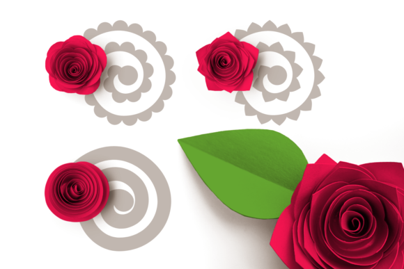 Rolled Paper Flowers SVG - Basic Petals