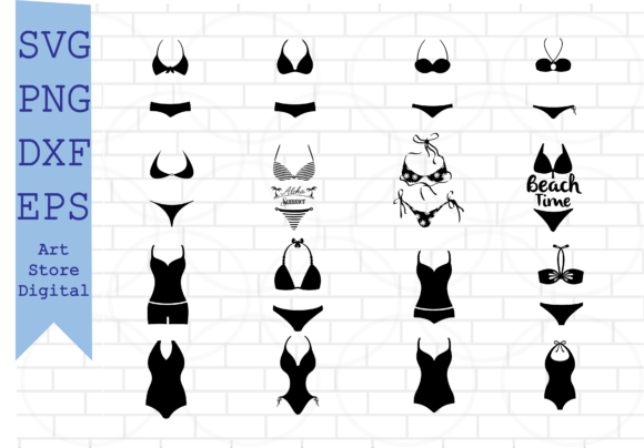 Swimsuit SVG, Bikini Svg, Bra SVG