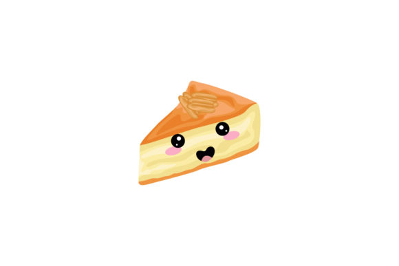 The Cheesecake and Pecans Kawaii Design