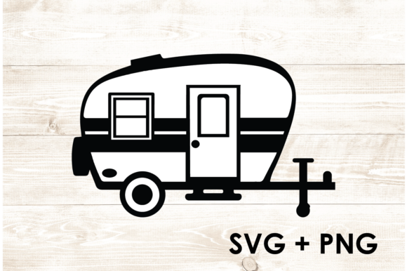 Trailer Camping Hiking Outdoors SVG