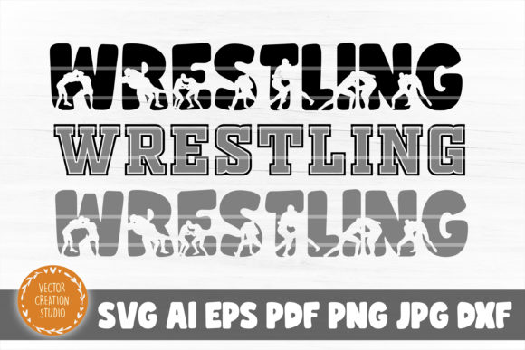 Wrestling Word SVG Cut File